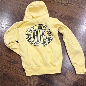 Jacks Surboards Yellow Logo Pullover Hoodie